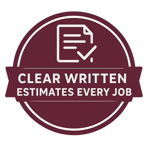 Clear Written Estimates Every Job